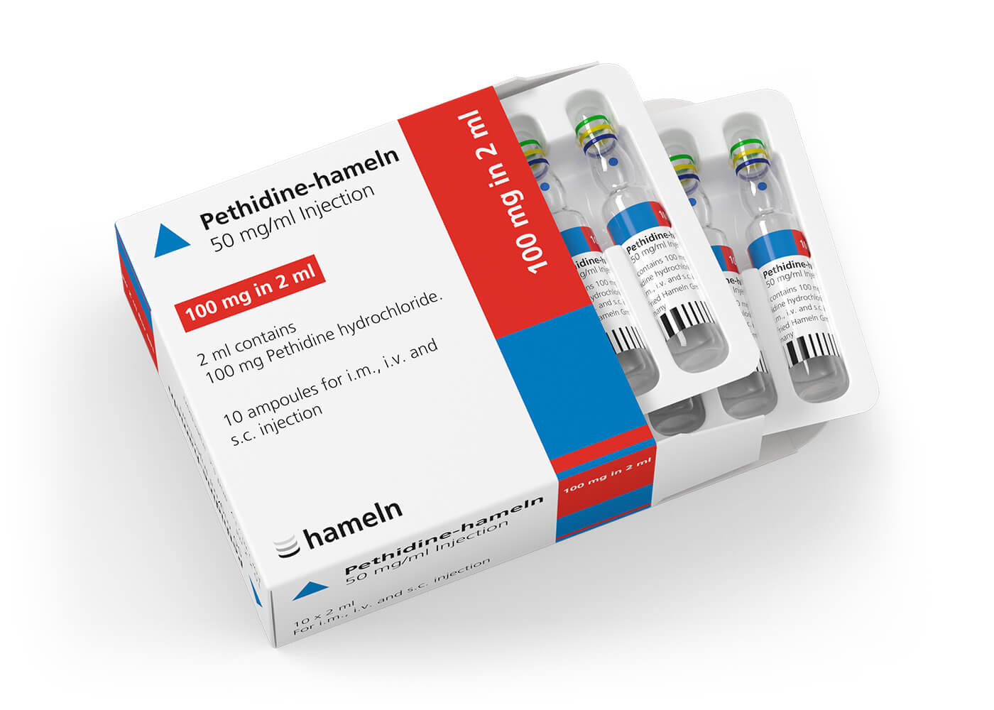 Køb Petidin 100 mg/2 ml